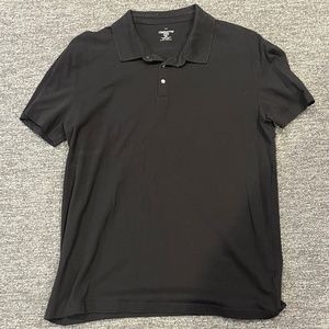 Claiborne Collared Black Shirt Stretchy Slim Fit XXL